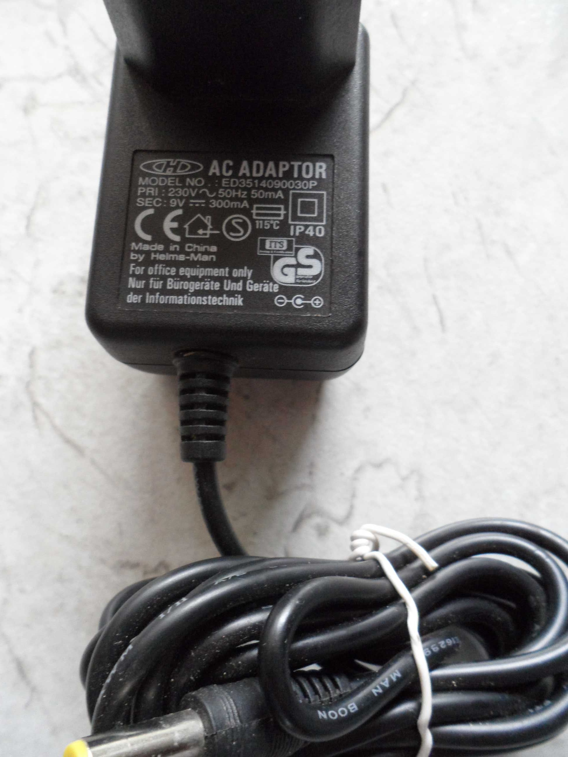 zasilacz-ładowarka 9V AC-DC Adaptor MD41 / 9V AC-DC Ad. AD/9V AC Ad.ED