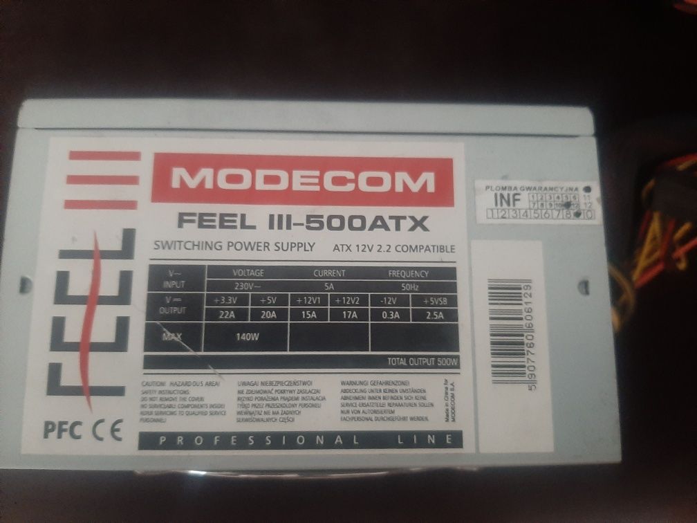 Zasilacz Modecom Feel III 500ATX