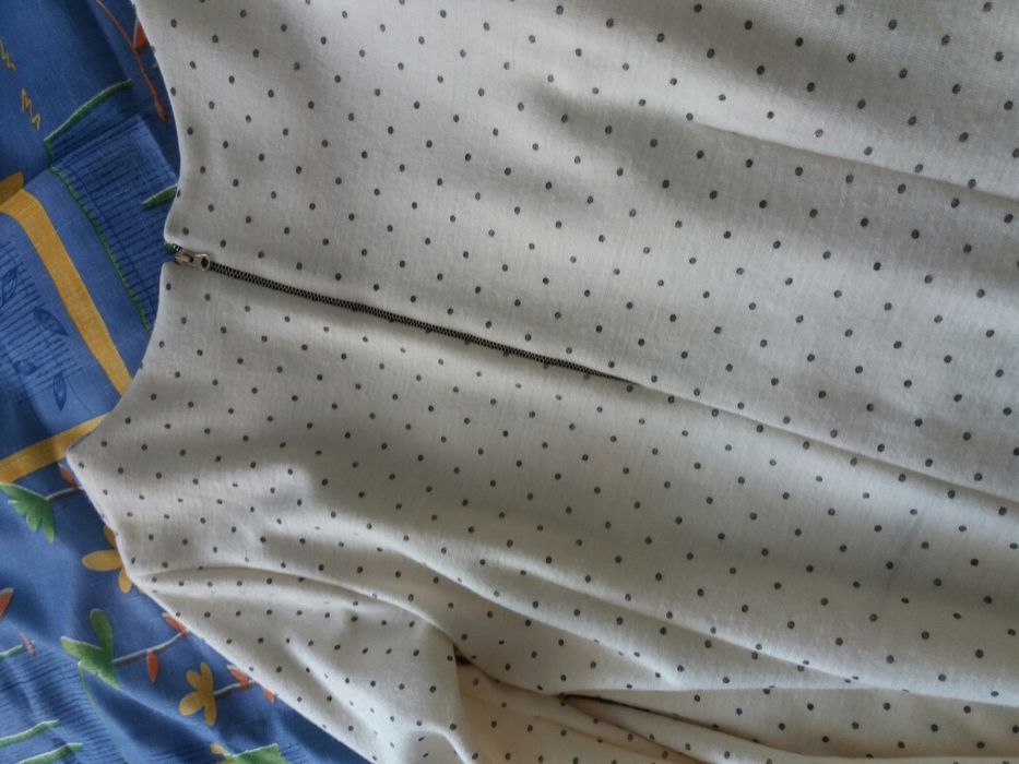 Платье теплое в горох