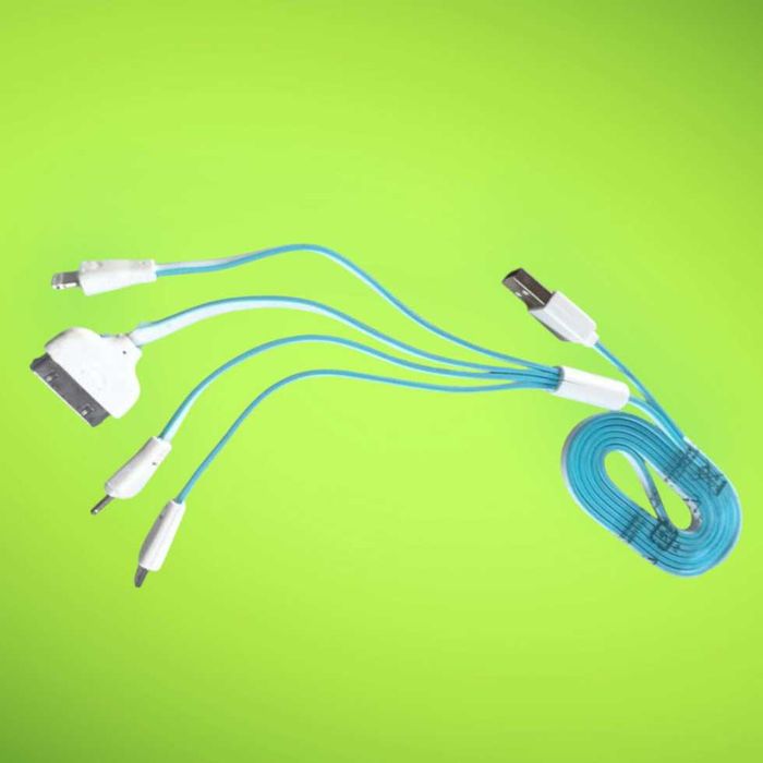 Шнур- кабель 4in1 flat для смартфона