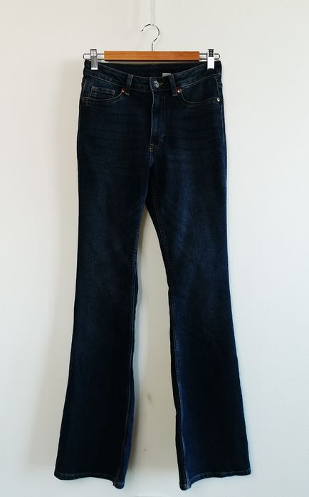 Spodnie jeansowe, dzwony, divided, h&m, rozmiar S, 36