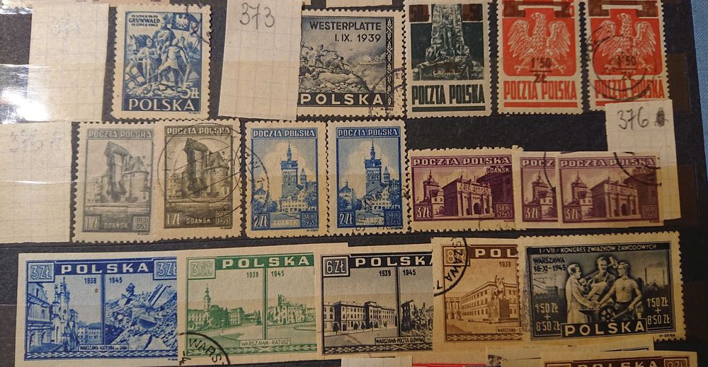 Znaczek pocztowy nr 379- 3 ZŁ - Gdańsk - 1945 rok