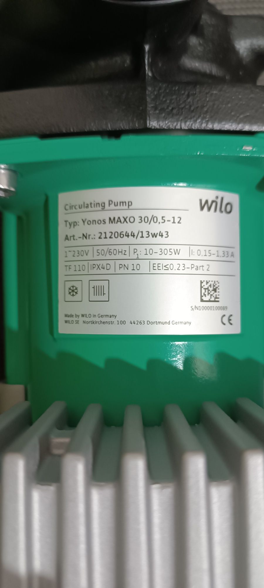 Насос Wilo Yonos Maxo 30/0,5-12