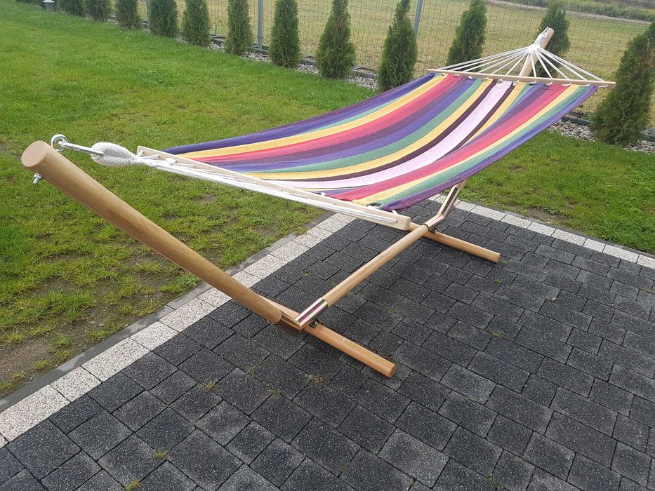 Materialowy Hamak ogrodowy ! Leżanka ogrodowa.