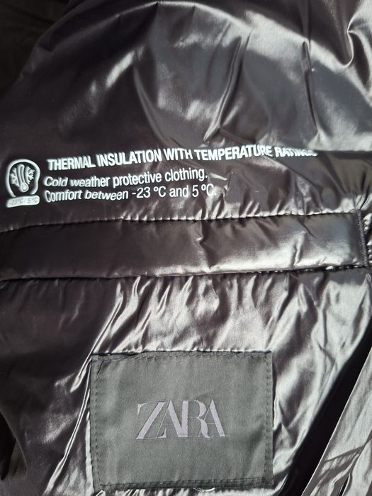 Пуховик бестселер ZARA REPELLEND зі 100% пуху L