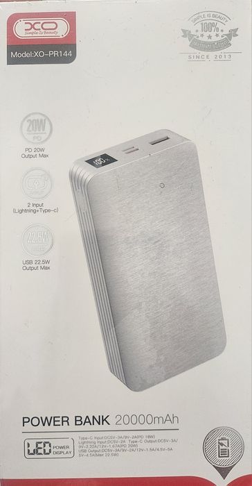 Павер банк ХО 20000 мАh підходить для iPhone