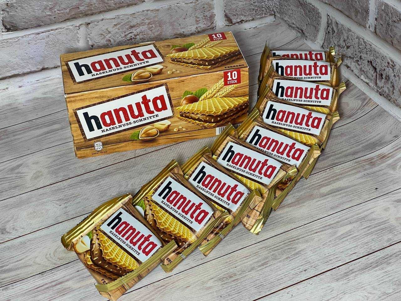 Вафлі Ханута. Hanuta  220 грам 10 штук