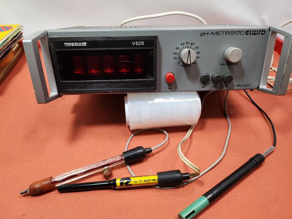 pH-metr Meratronik V628 ELWRO PH-METR5170 lampy Nixie
