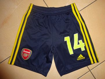 ADIDAS Arsenal granatowe krótkie spodenki sportowe szorty 9-10 lat