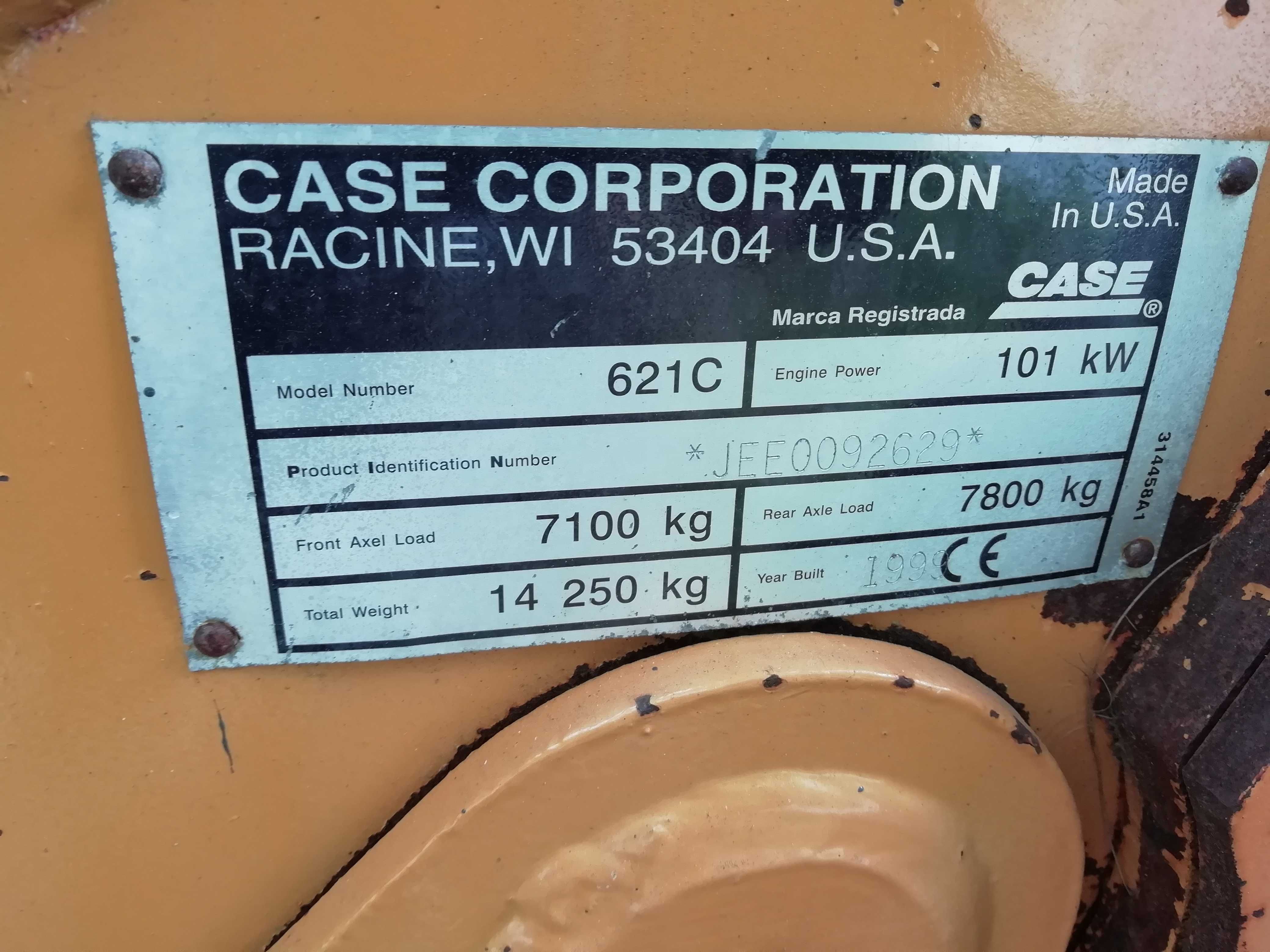 Ładowarka kołowa CASE 621C rocznik 1999