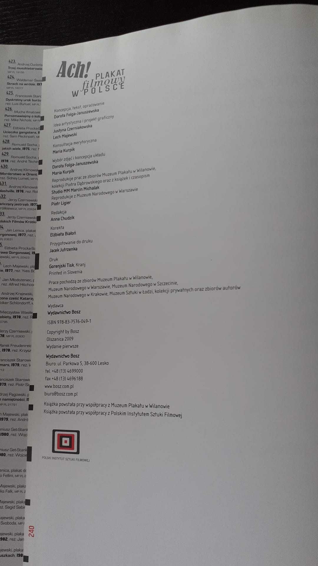 Dorota Folga-Januszewska Ach! Plakat filmowy w Polsce