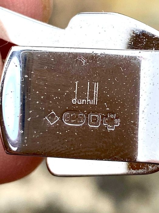 Clip De Gravata Dunhill em Prata Sólida 925 Sinal da Paz