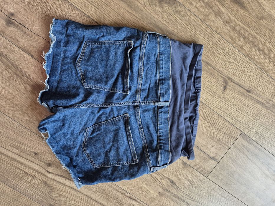 H&M mama szorty spodenki jeansowe ciążowe pas L 40