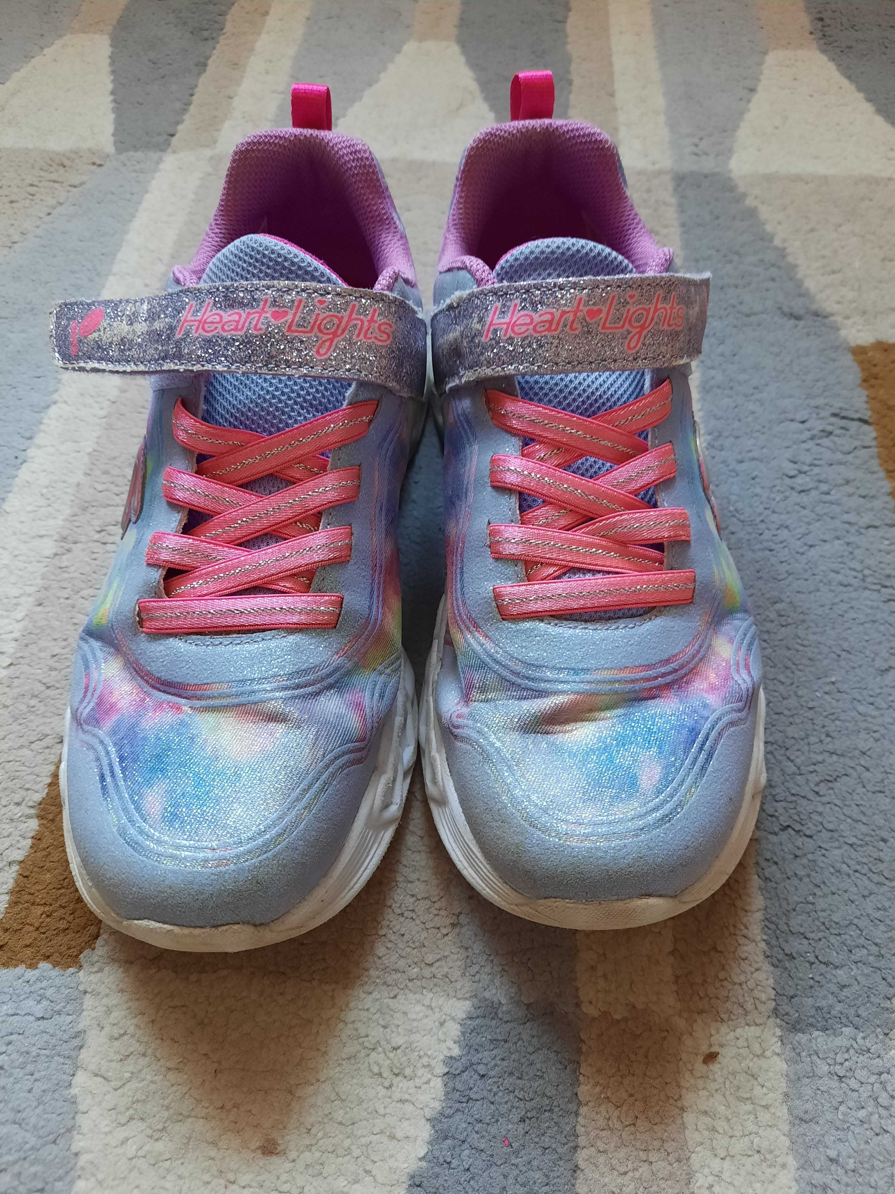 Buty świecące Skechers dla dziewczynki, rozmiar 36 w dobrym stanie