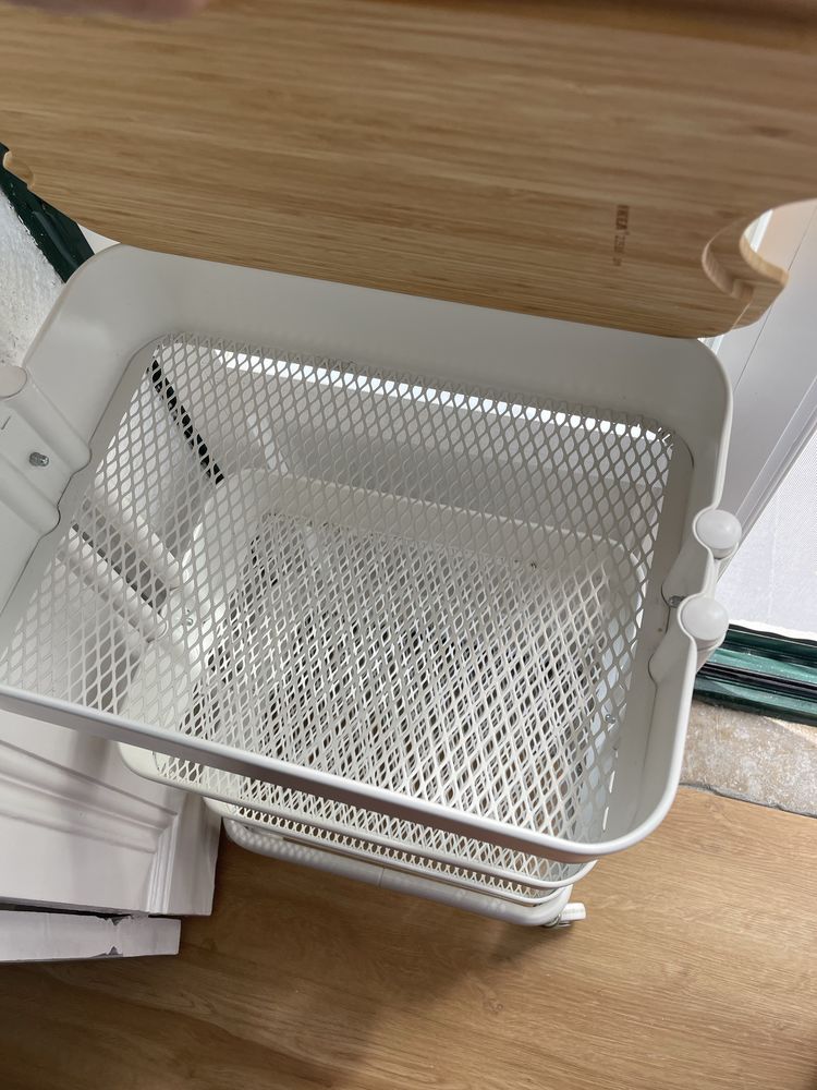Carrinho IKEA RÅSKOG branco – como novo