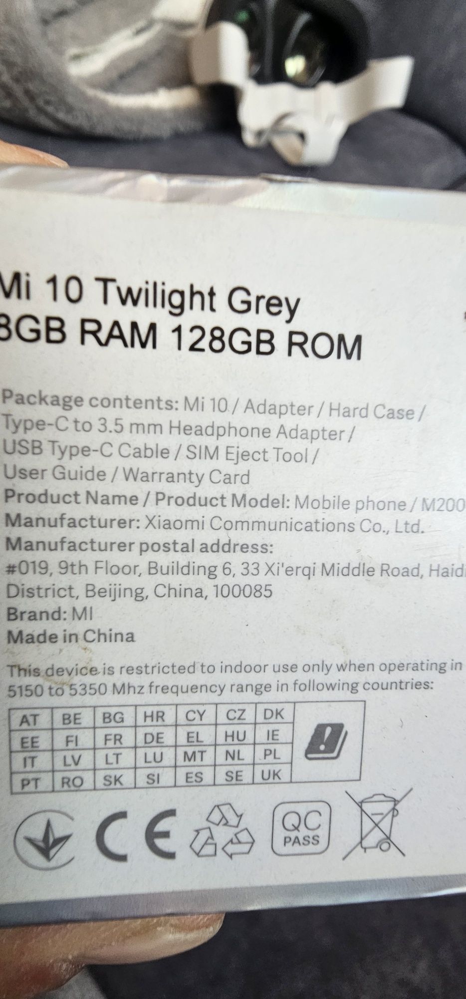 Sprzedam telefon Mi 10 128 Gb