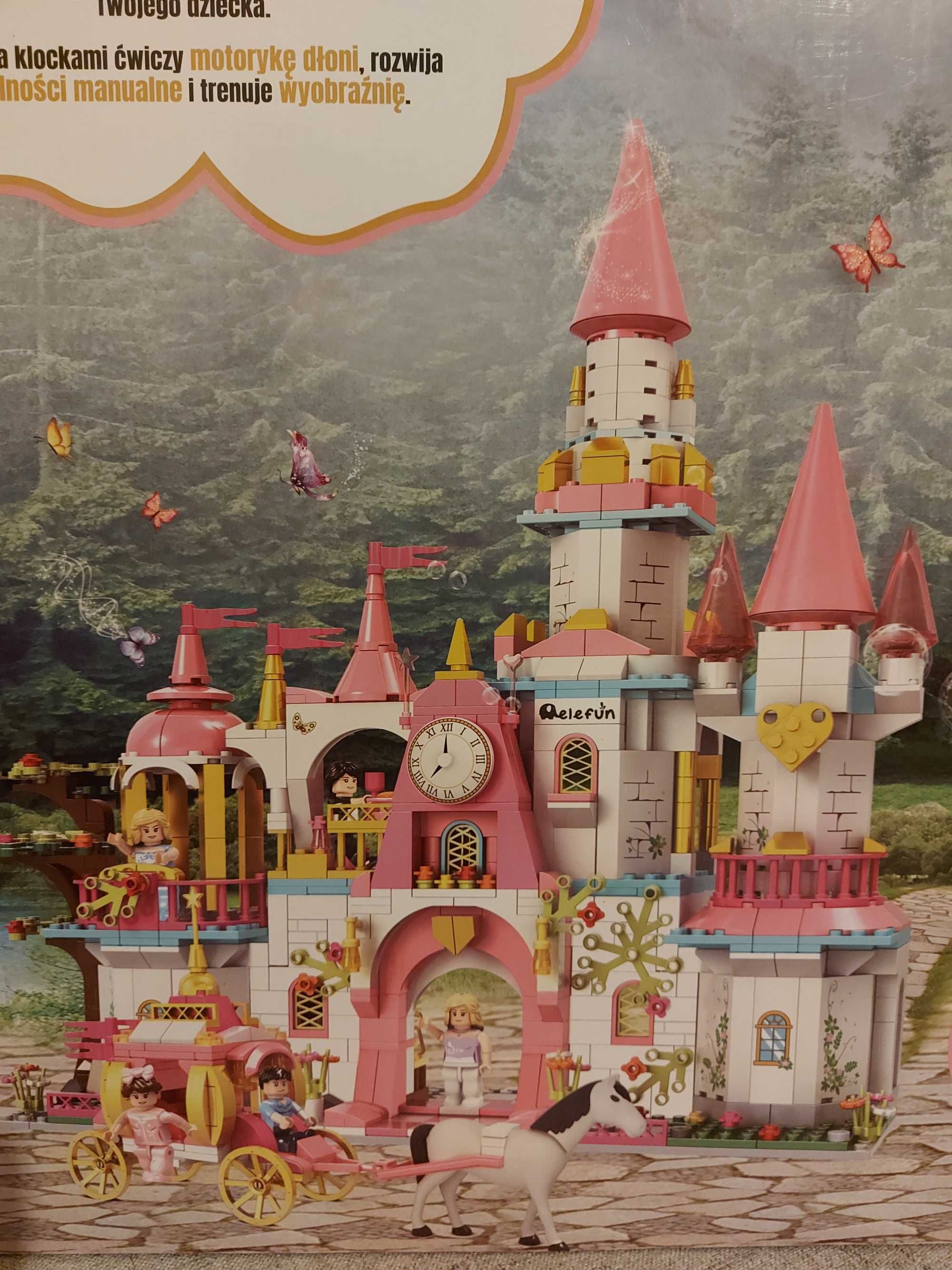Nowe klocki zestaw XXL 1072+5 pałac zamek księżniczka j.Lego ELSA