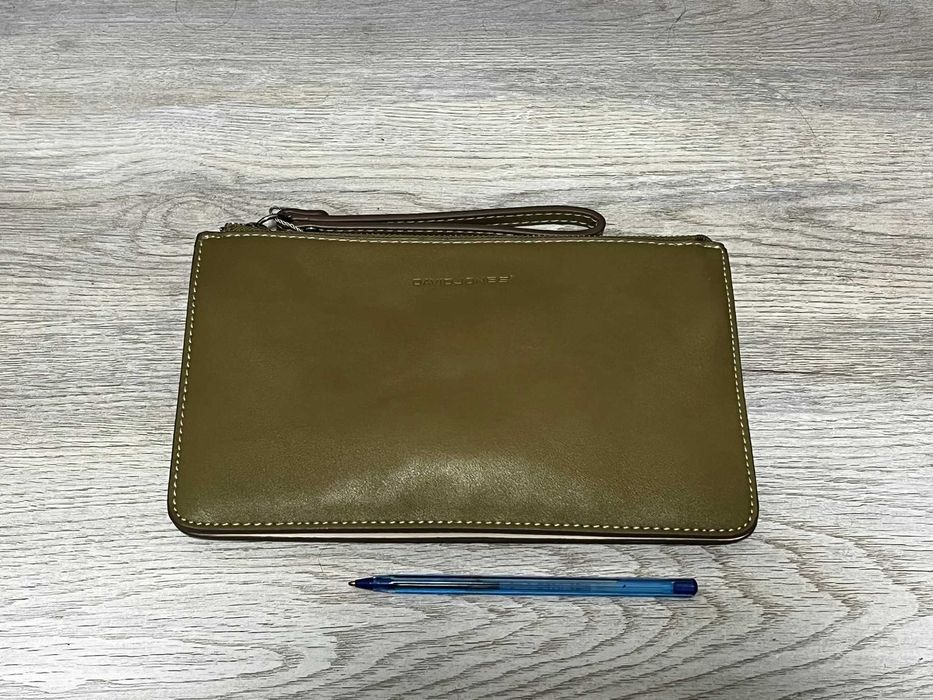 Компактный клатч David Jones черный с ремешком через плече