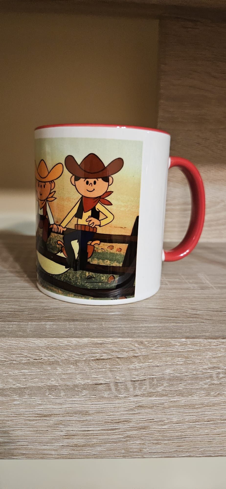 Kubek ceramiczny z motywem z bajki Bolek i Lolek nowy 300 ml