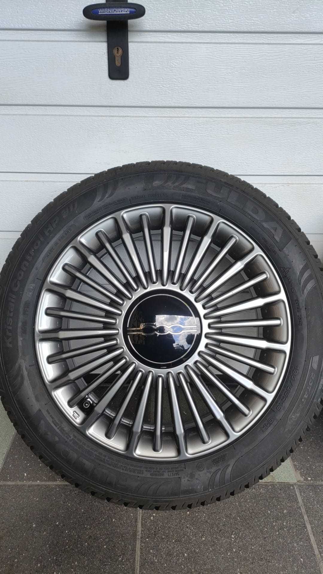Koła FIAT 500E 16" 4x 98 opony zima 195/55/16 Fulda  (OL1680)