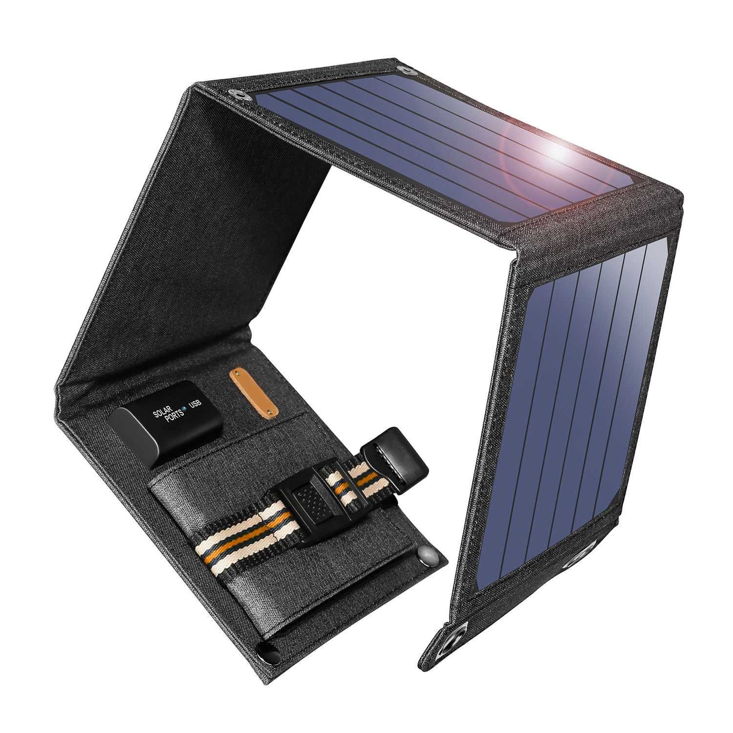 Сонячна панель Iheplix 14W 5V/2А USB, Smart IC, компактна зарядка