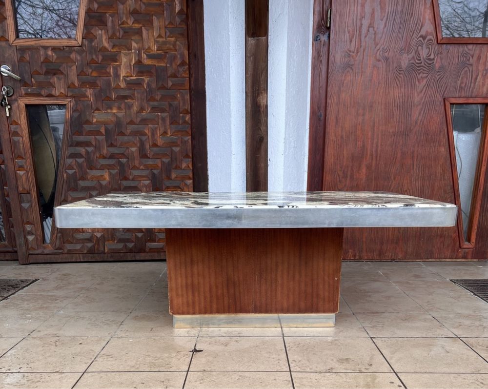 Stolik kawowy marmur Cipollino mid century
