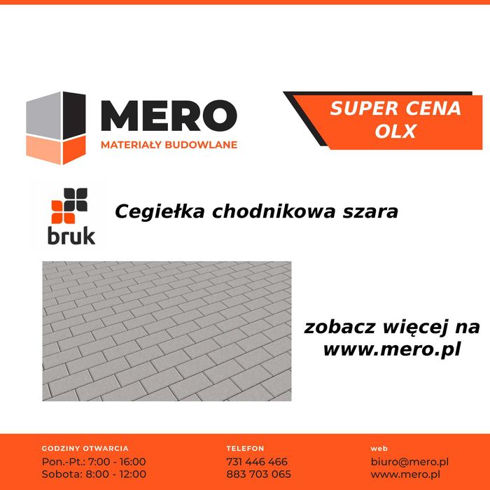 Bruk Cegiełka Holand Behaton Podwójne T 2xT szary 6cm