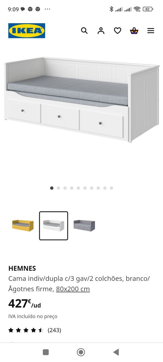 Cama dupla / sofá