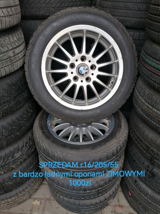 Koła ZIMOWE z felgami aluminiowymi BMW ładny kpl ZOBACZ!