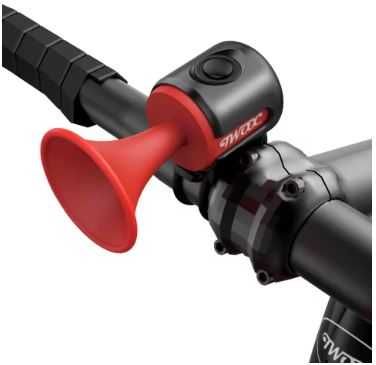 Dzwonek rowerowy 120db elektryczny klakson hulajnoga skuter czerwony