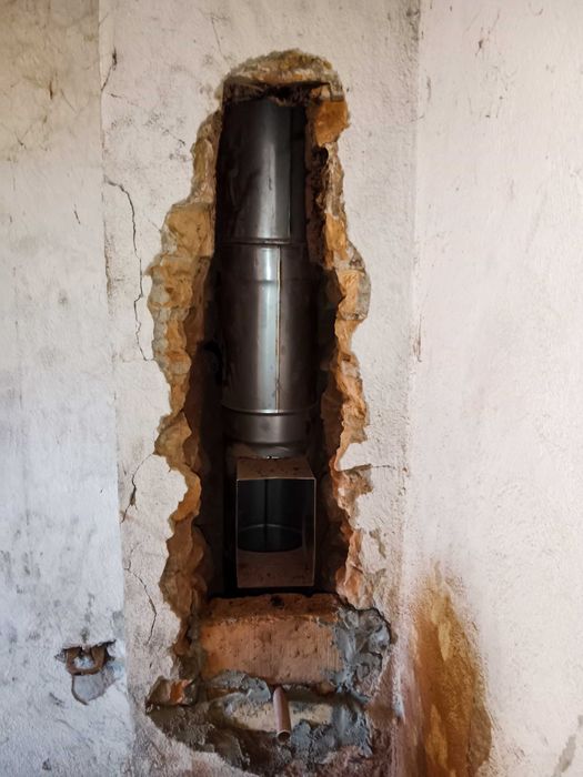 Montaż wkładów kominowych Frezowanie rozwiercanie komina uszczelnianie