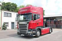 Scania R450** 665tkm** PIĘKNA OPCJA** WYJĄTKOWO ZADBANA**  ** 18rok** STANDARD** cała na poduszkach ** nowe opony**