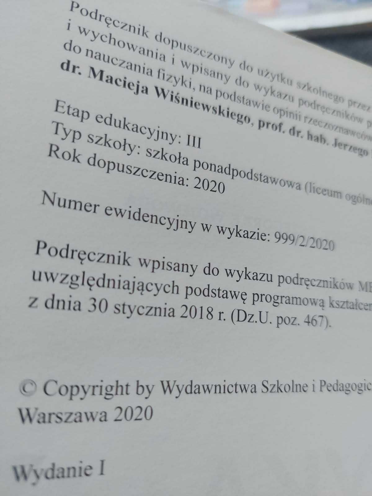 książka.podręcznik Fizyka 2 ,liceum i technikum,stan bdb,WSiP