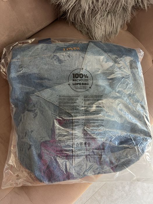 Сумка джинсова, шопер denim LEVI’S розмір 40*40*14