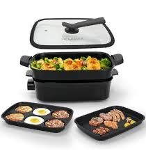 багатофункціональна електрична сковорода-гриль 3-в-1 NEW WHALE
