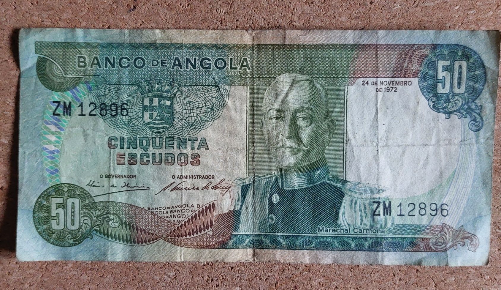 Notas Escudo Banco de Portugal e Banco de Angola