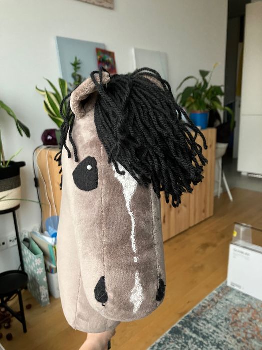 Duży koń hobby Horse, grafitowy