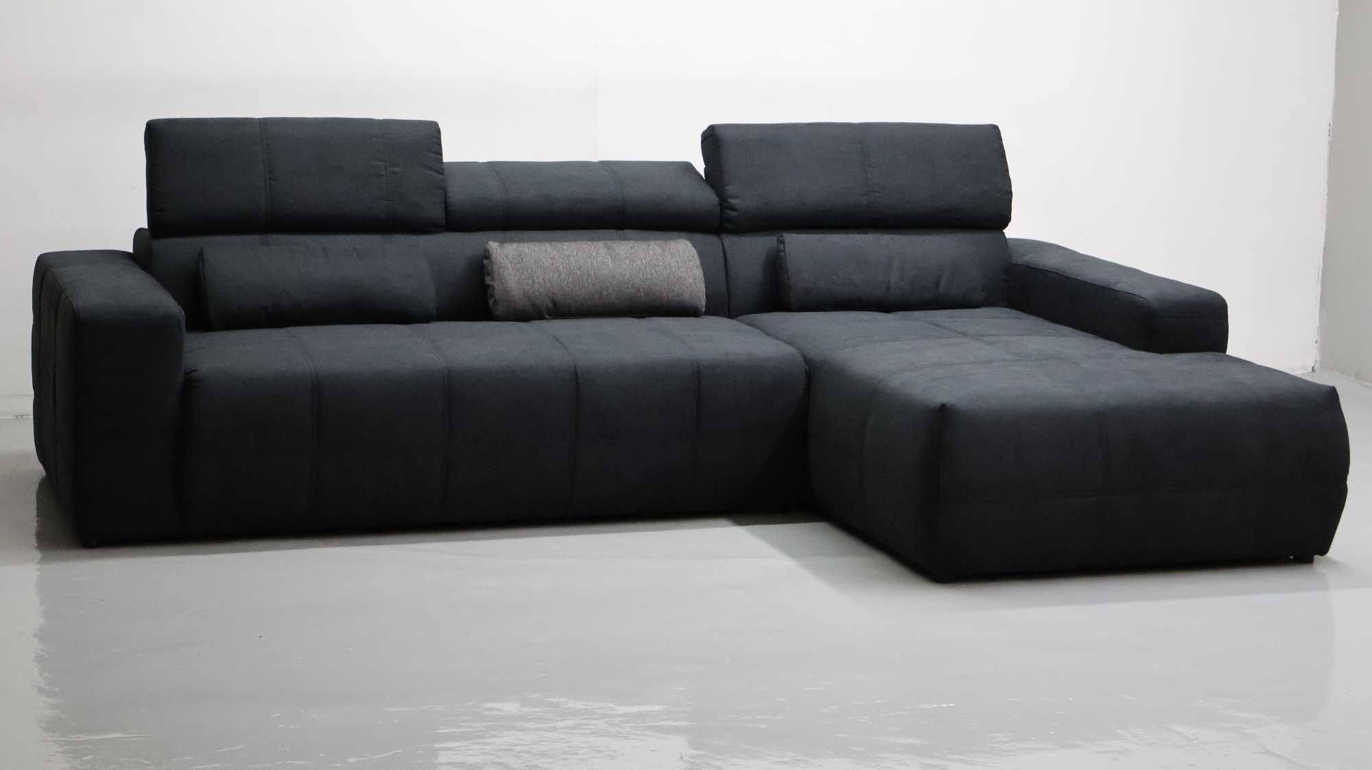 TCA DESIGN narożnik regulowane zagłówki rogówka sofa kanapa tkanina