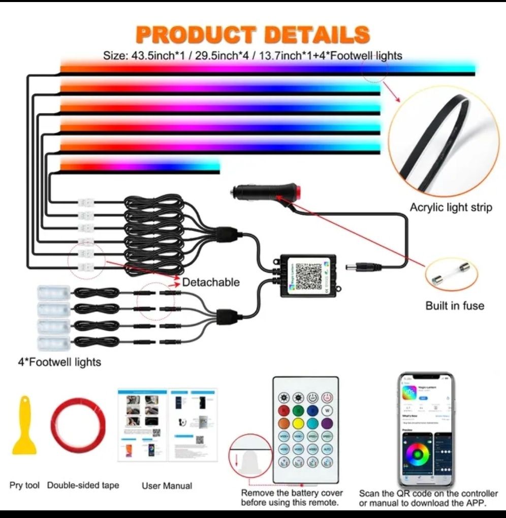 RGB підсвітка для авто