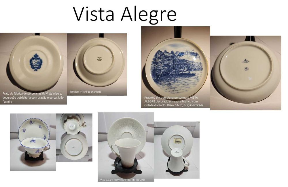 VISTA ALEGRE (2 pratos e 2 chávenas)