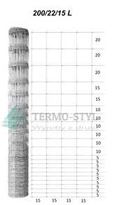 Siatka ogrodzeniowa leśna 200/22/15M wysyłka za pobraniem
