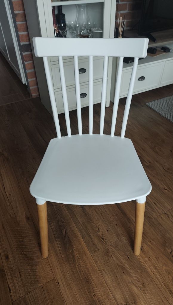 Stół krzesło skandynawskie patyczak 4 szt. komplet