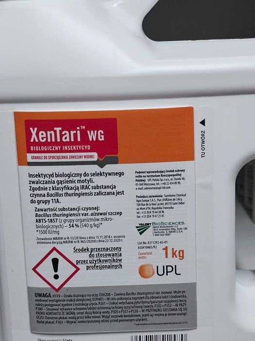 Xentari WG 1kg Insektycyd