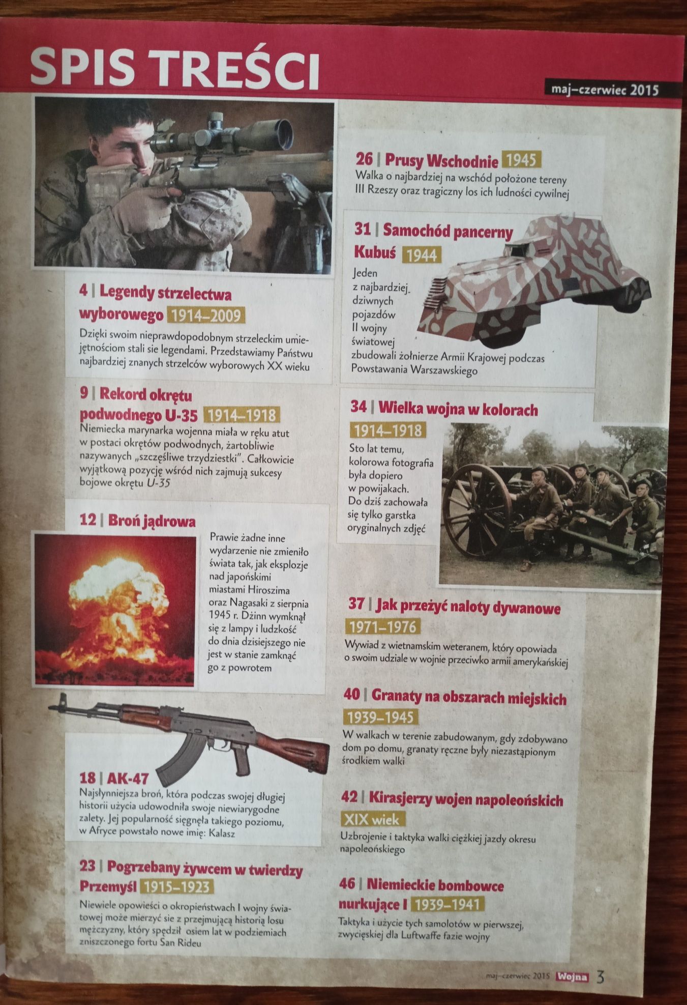 Wojna Revue . Magazyn poświęcony historii wojskowości . Nr 5-6/2015.