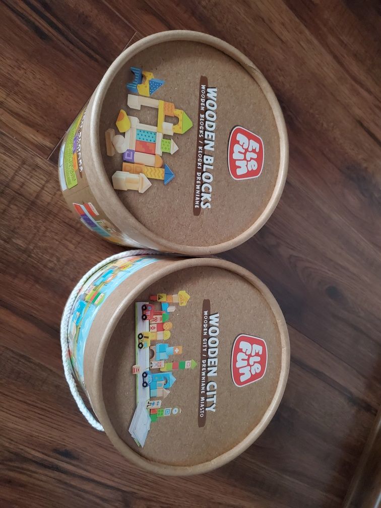 Drewniane klocki konstrukcyjne