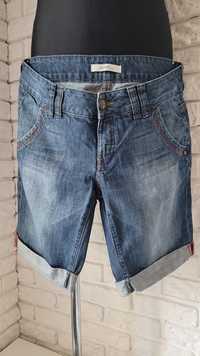 Esprit krótkie spodenki jeansowe typu boy fit rozm 40/42