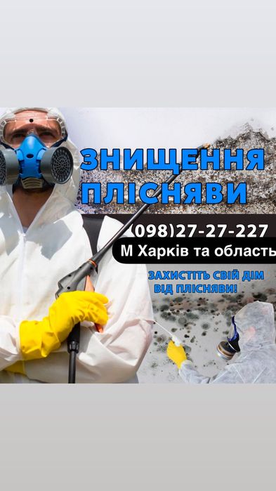 Удаление плесени , ( грибка ) неприятных запахов Дезинфекция