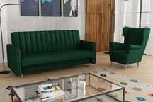 Zestaw komplet wypoczynkowy wersalka Gabi i fotel Uszak. Sofa, kanapa