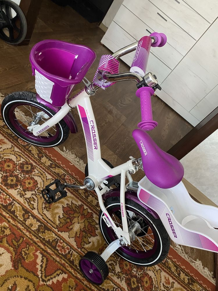 Дитячий велосипед Crosser Kids Bike C-3 12" фіолетовий