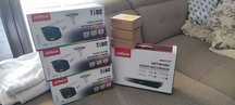 Zestaw monitoringu 3 x kamera Dahua 5MPx TIOC + Rejestrator + uchwyty